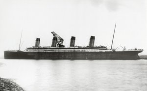 RMS Titanic nearing completion, 08 January 1912